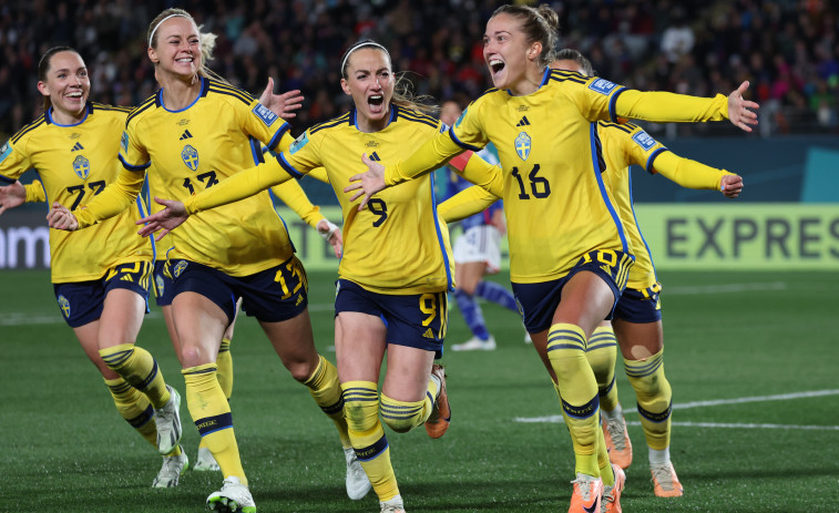Suecia gana a Japón (2-1) y será el rival de España en las semifinales del Mundial